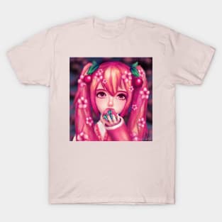 Sakura Hatsune Miku Mochi T-Shirt